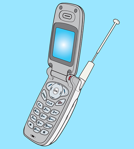 Flip Phone (Catalogue Illustration, Adobe Illustrator)