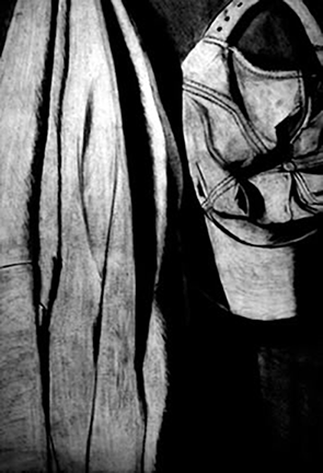 Shirt & Hat (Charcoal on Paper)